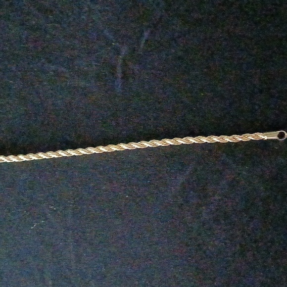 Elegant 18kgf Over 925 Rope Chain Bracelet - Picture 4 of 4